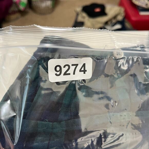 J Crew‎ Shirt Womens Small Square Neck Crop Plaid Ruffled Blouse Business Career - Picture 10 of 11